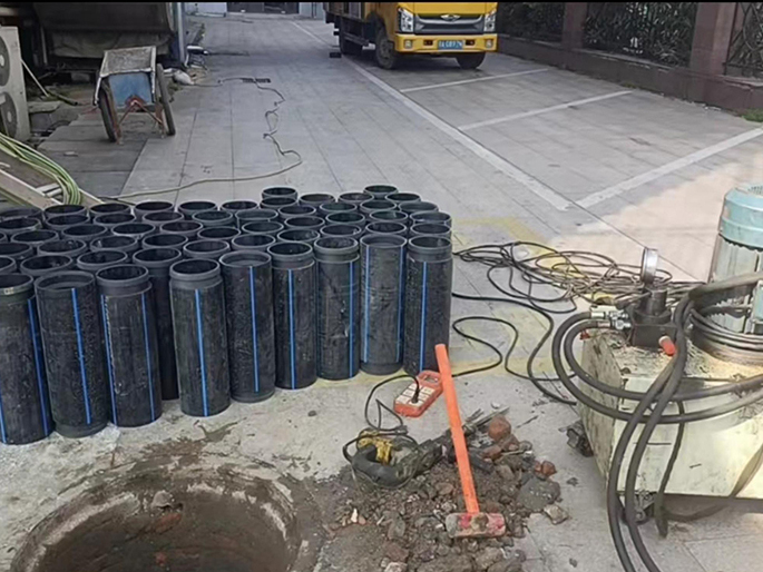 龙湾PE置换管厂家 DN315置换管 非开挖管短管置换